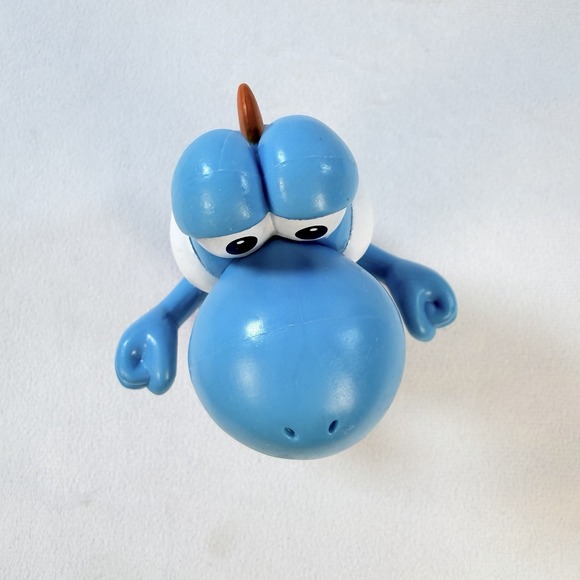 Jakks Pacific World of Nintendo 4.5" BLUE YOSHI Action Figure Super Mario - Picture 5 of 7